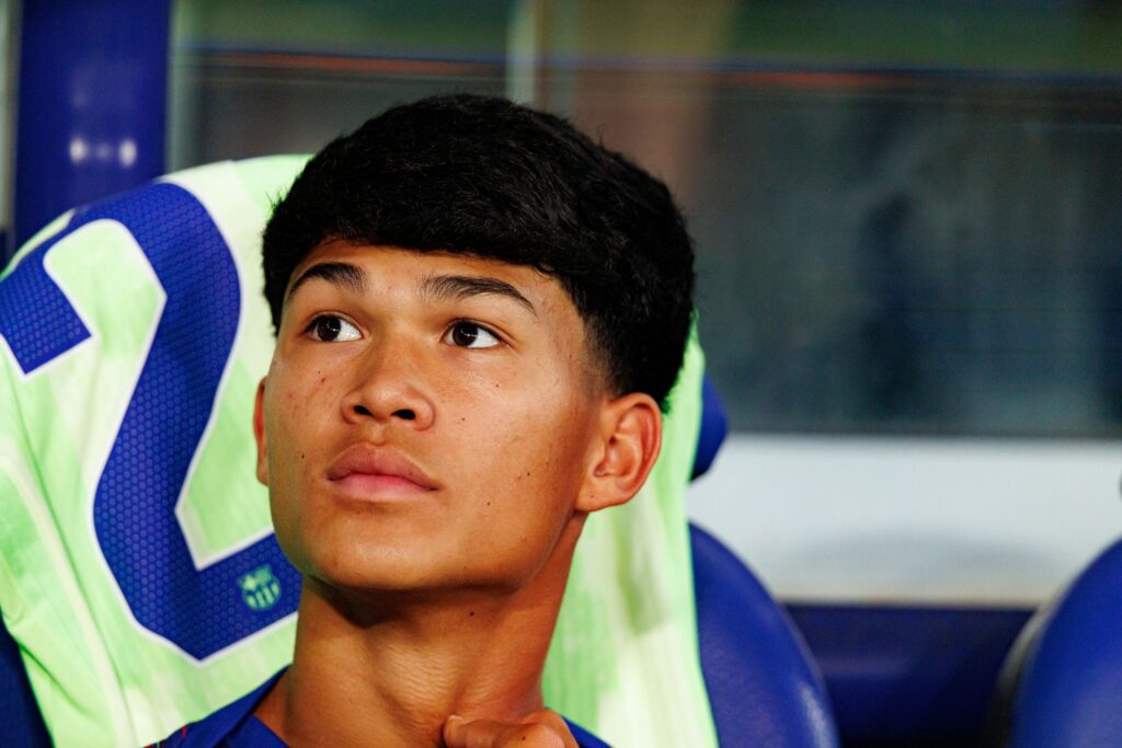 Dro Fernandez on Barcelona's bench