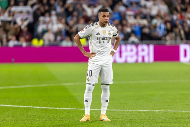 Real Madrid striker Kylian Mbappe