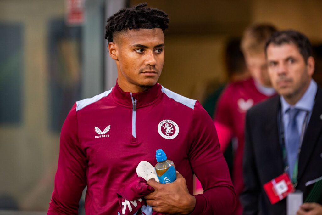 Ollie Watkins playing for Aston Villa