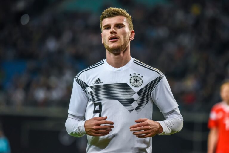 Timo Werner playing for the German national team