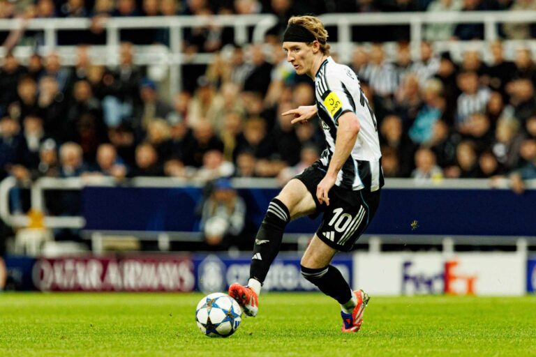 Newcastle winger Anthony Gordon