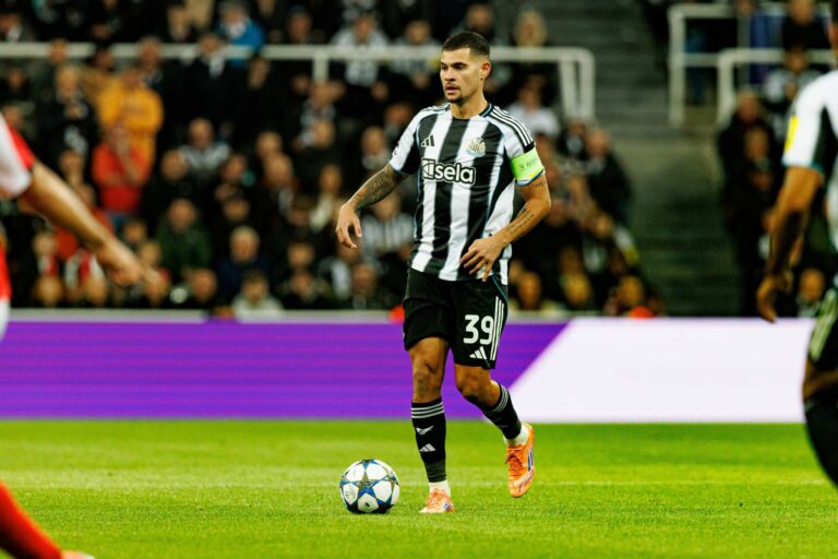 Newcastle midfielder Bruno Guimaraes