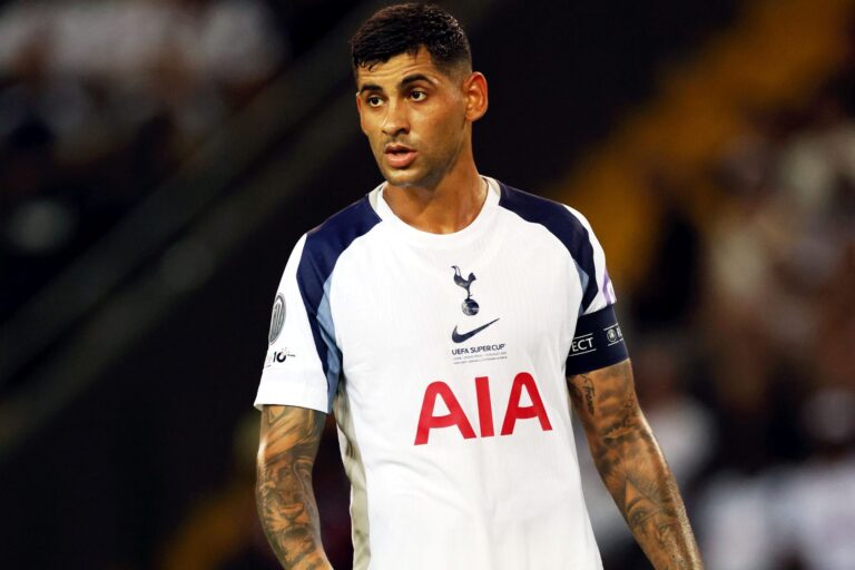 Tottenham captain Cristian Romero