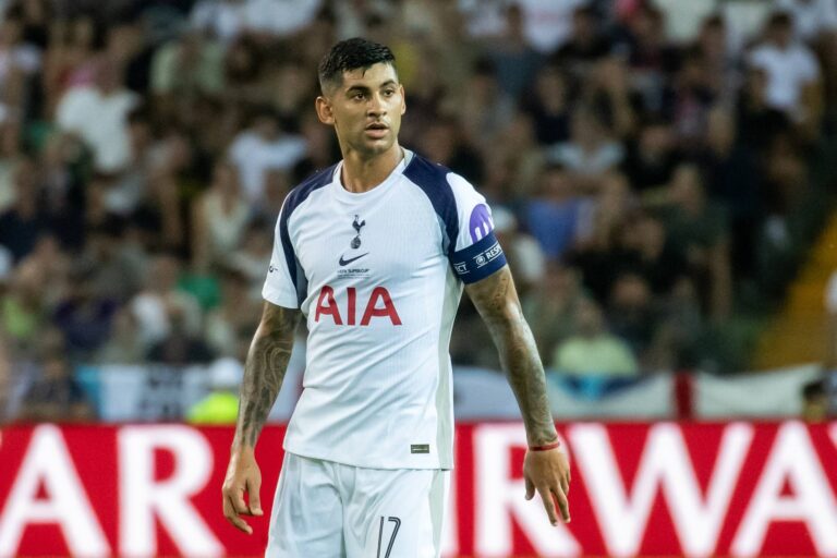 Tottenham captain Cristian Romero