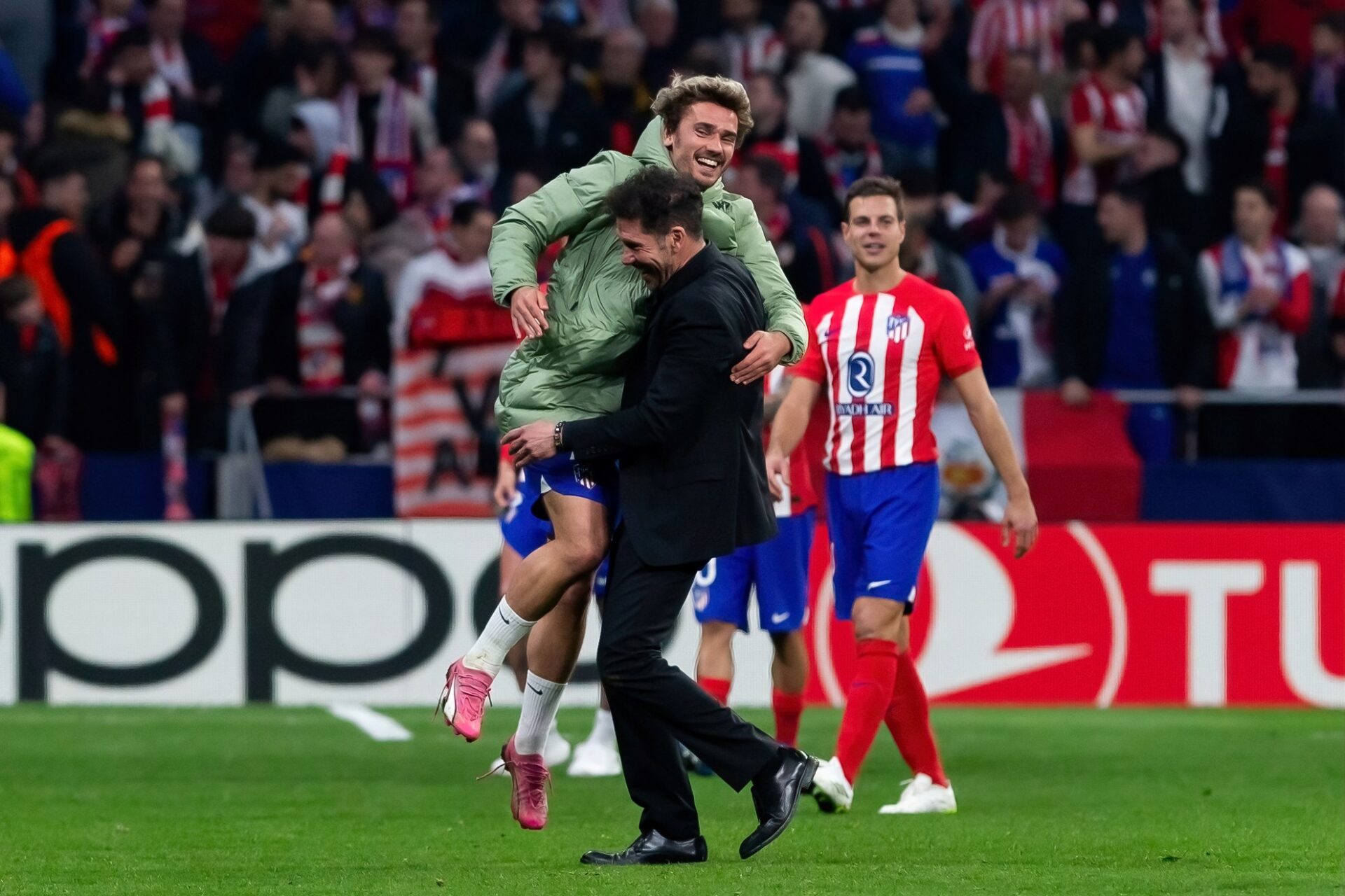 Diego Simeone and Antoine Griezmann