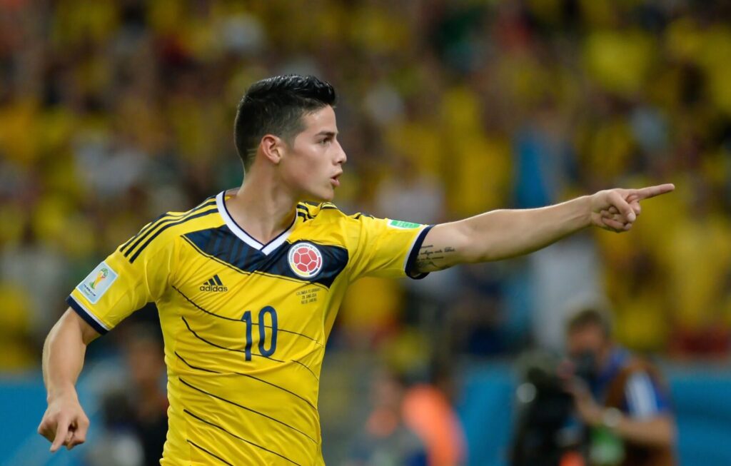 Colombia midfielder James Rodriguez