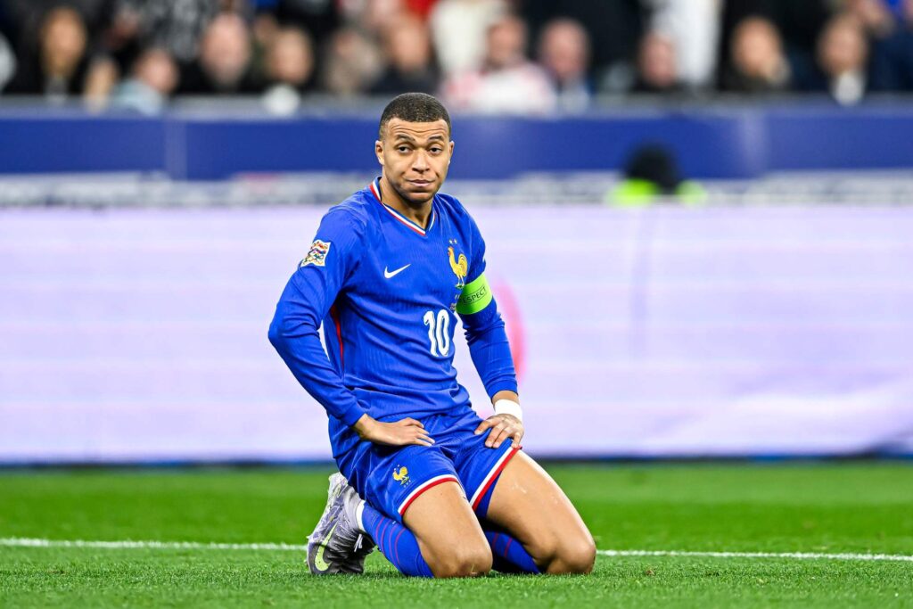 Kylian Mbappe playing for France national team