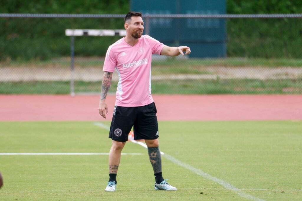 Leo Messi training Inter Miami
