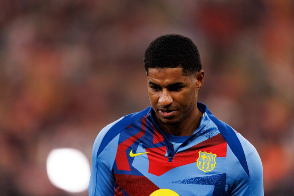 FC Barcelona striker Marcus Rashford