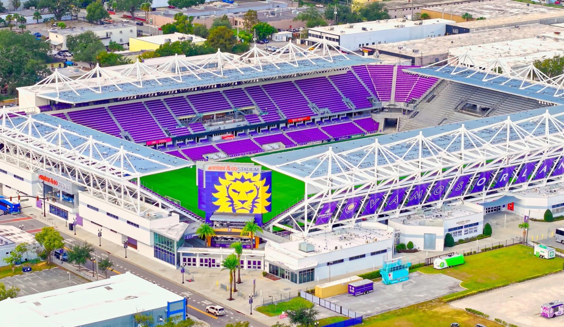 Orlando City Stadium Inter and Co Stadium aerial view