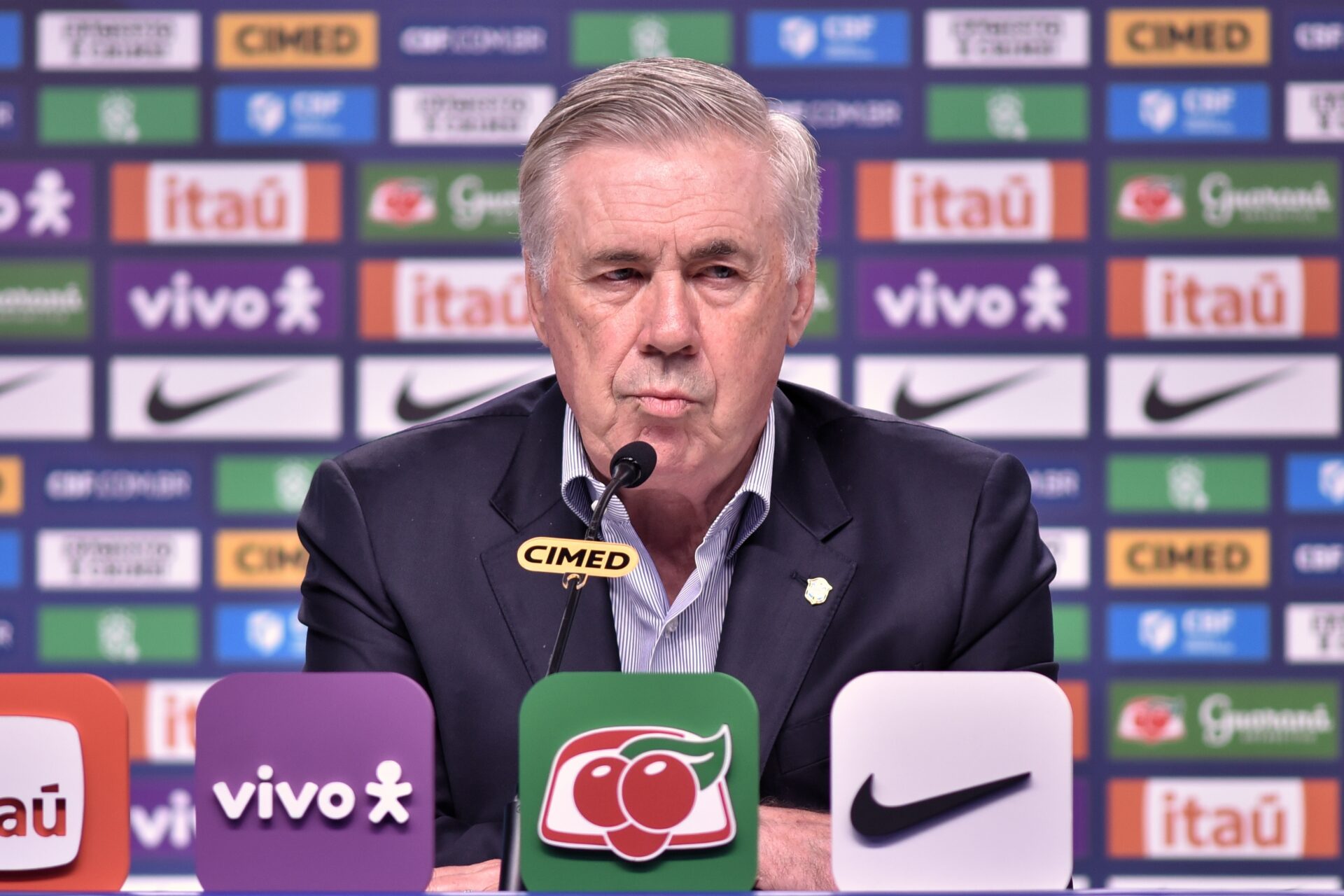 Brazil national team coach Carlo Ancelotti