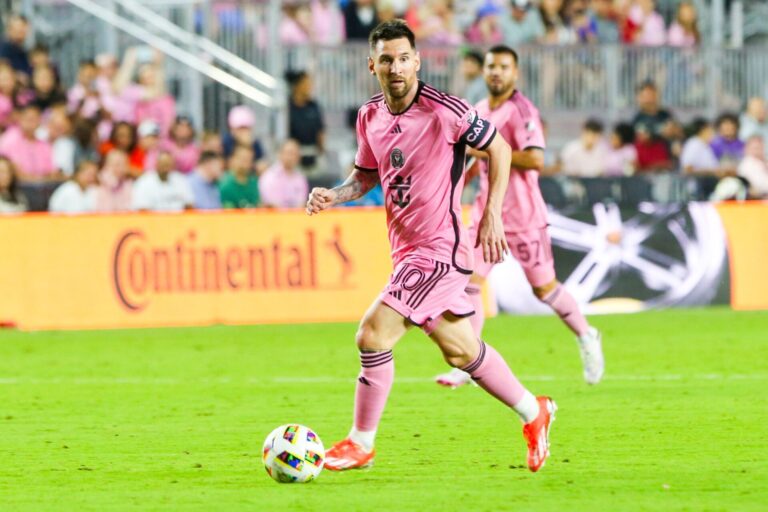 Leo Messi playing for Inter Miami