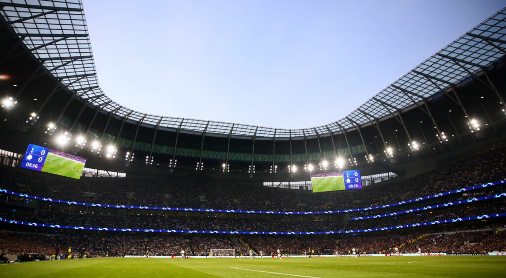 Tottenham Hotspur Stadium pitch where Antonin Kinsky plays