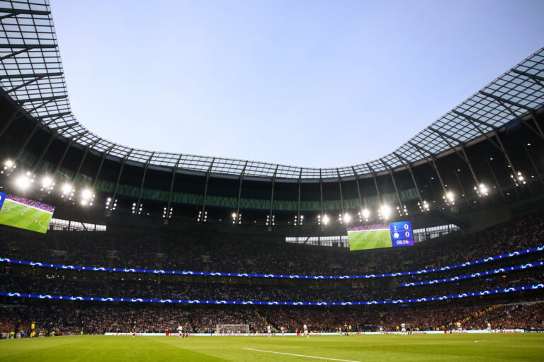 Tottenham Hotspur Stadium pitch where Antonin Kinsky plays