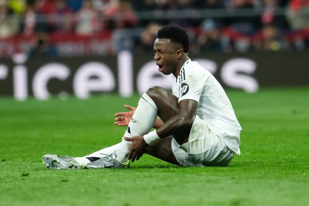 Vinicius Jr playing for Real Madrid