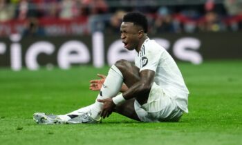 Vinicius Jr playing for Real Madrid