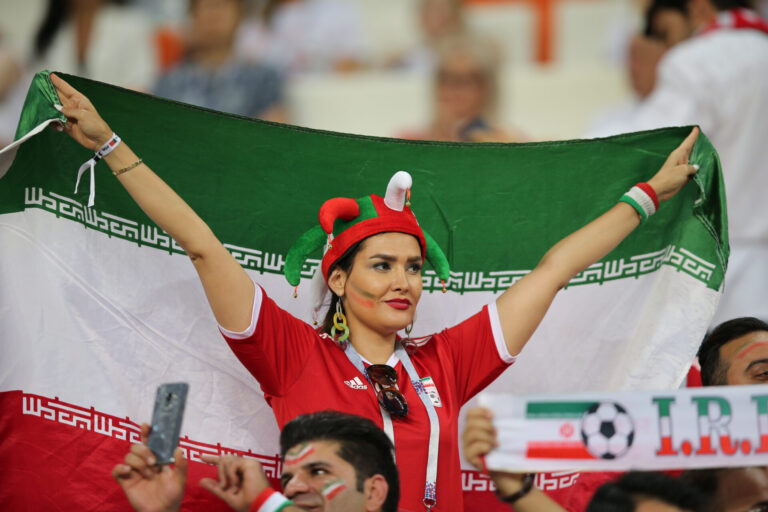 Iranian women's football supporter