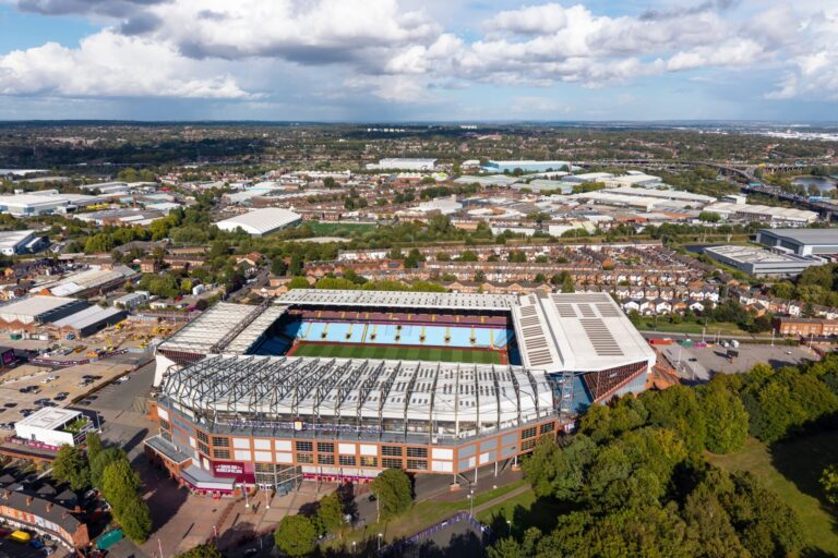 Aston Villa's Villa Park stadium where Morgan Rogers plies his trade