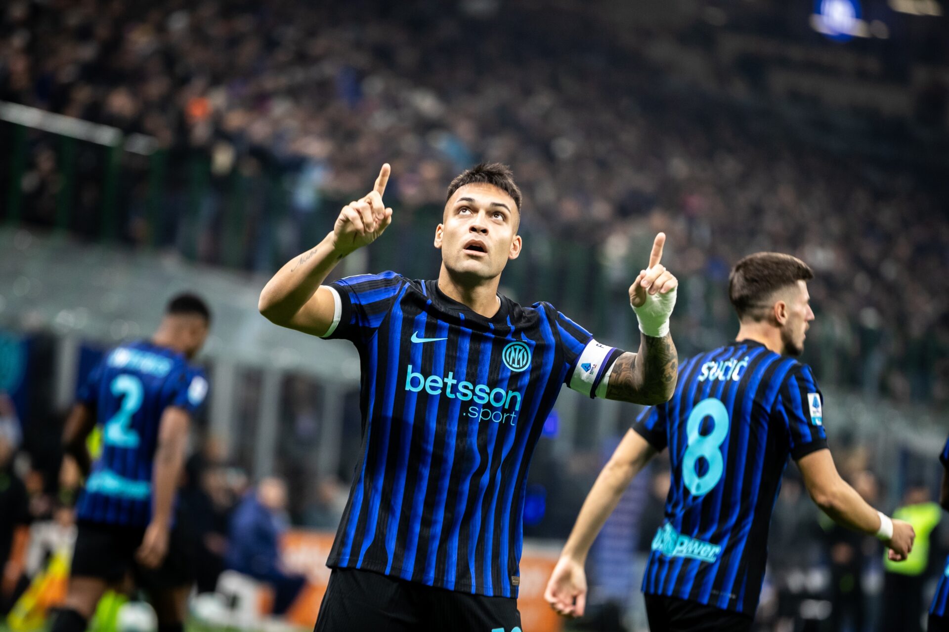 Inter captain and talisman Lautaro Martinez will miss the derby