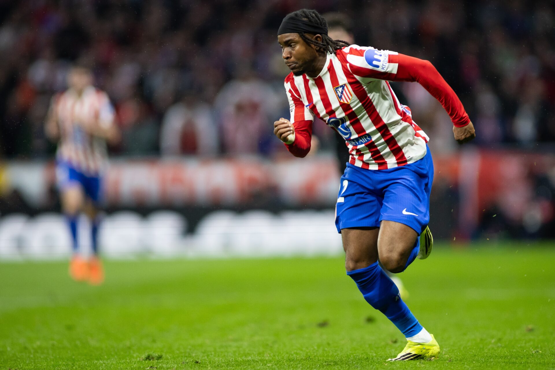 Ademola Lookman playing for Atletico Madrid