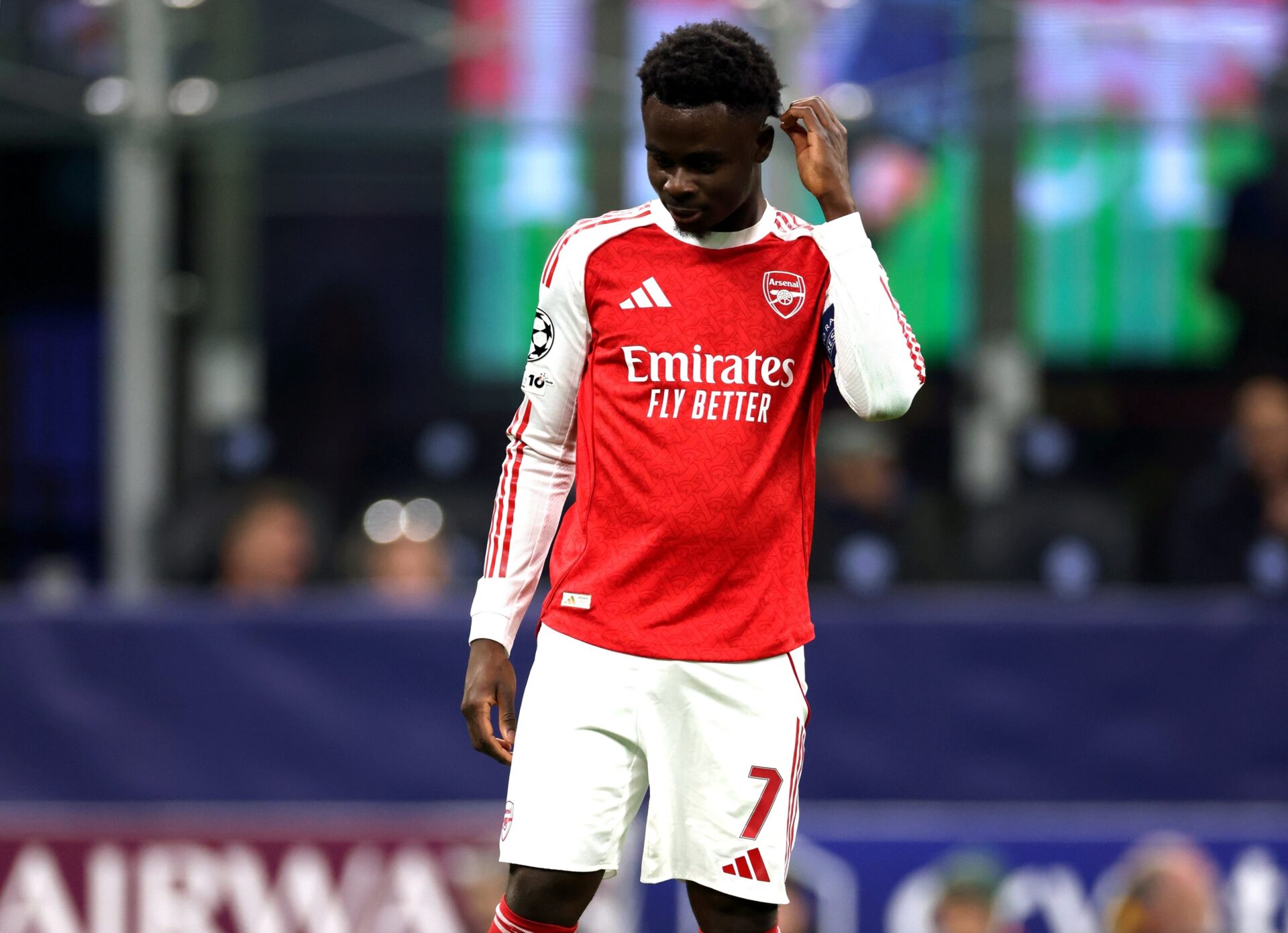Arsenal midfielder Bukayo Saka