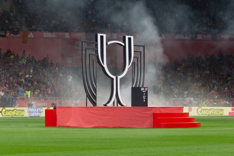 Copa del Rey trophy at Estadio de la Cartuja