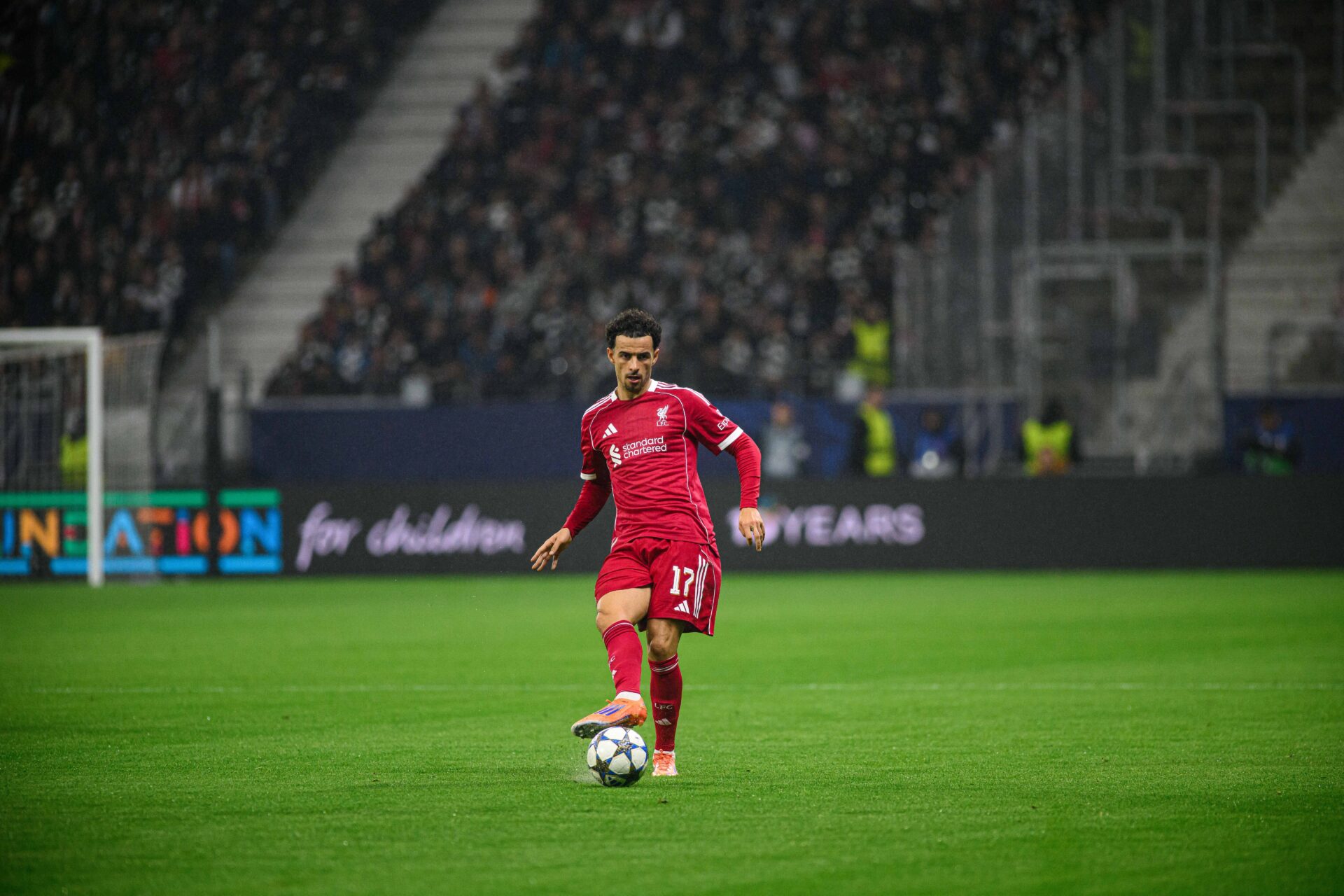 Liverpool midfielder Curtis Jones