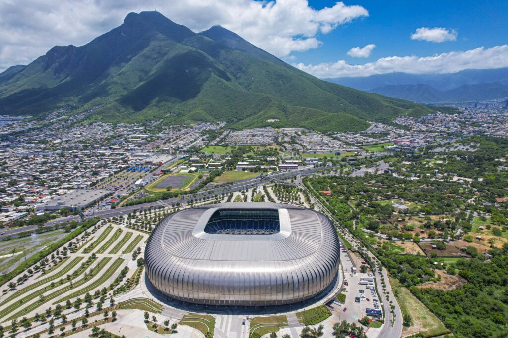 Estadio BBVA in Monterrey, Mexico, for the World Cup