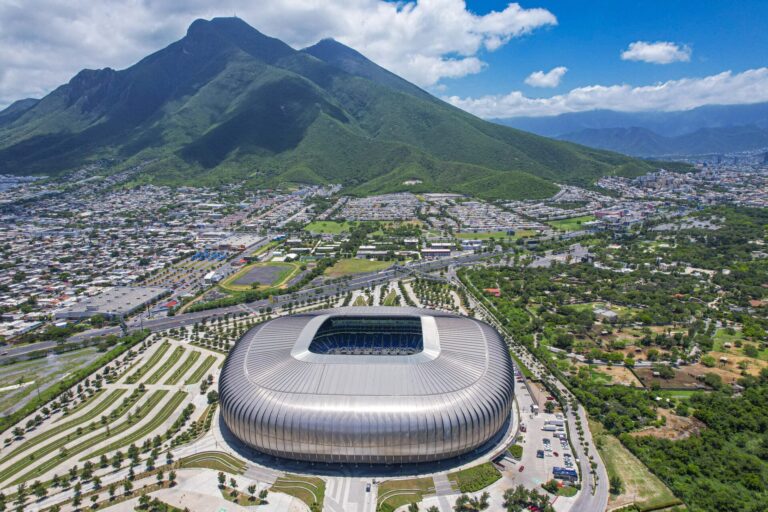 Estadio BBVA in Monterrey, Mexico, for the World Cup