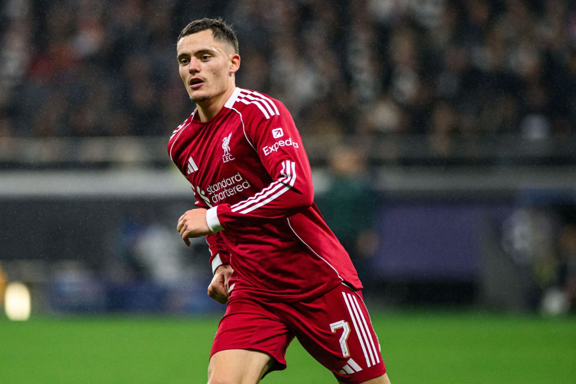 Florian Wirtz playing for Liverpool