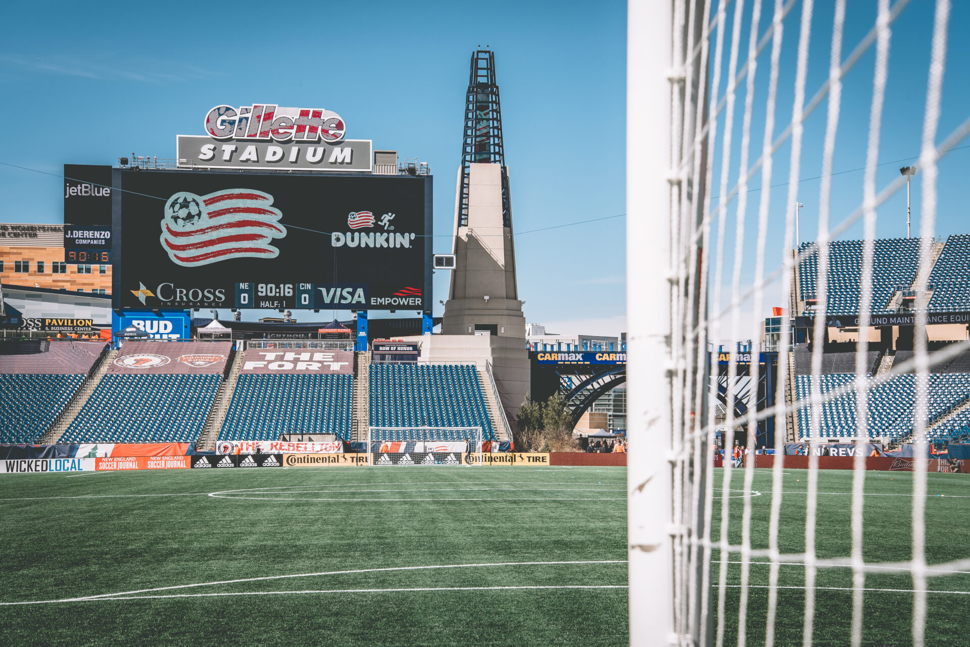 The Gillette Stadium prior to an MLS match between the New England Revolution and FC Cincinnati.