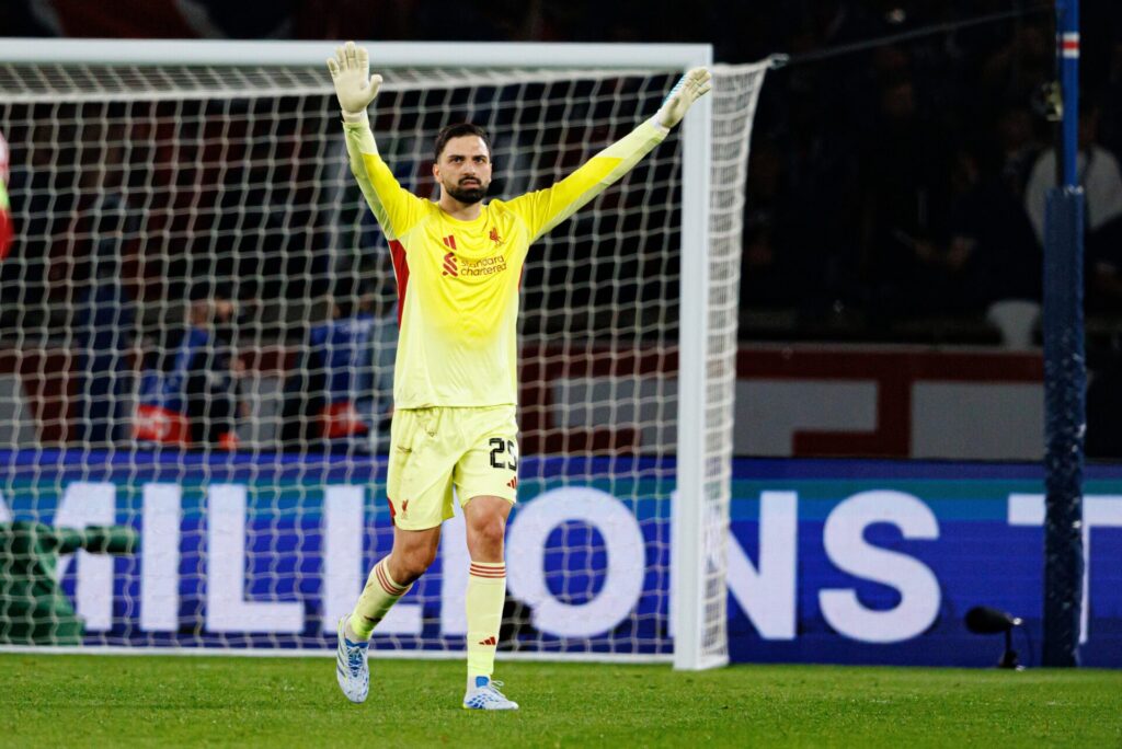 Liverpool goalkeeper Giorgi Mamardashvili