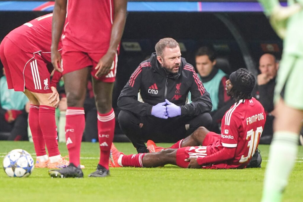 Liverpool defender Jeremie Frimpong suffers another injury