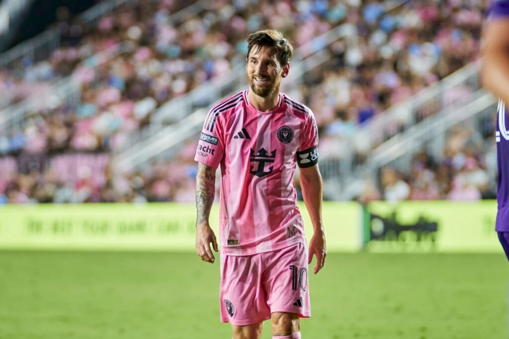 Leo Messi playing for Inter Miami