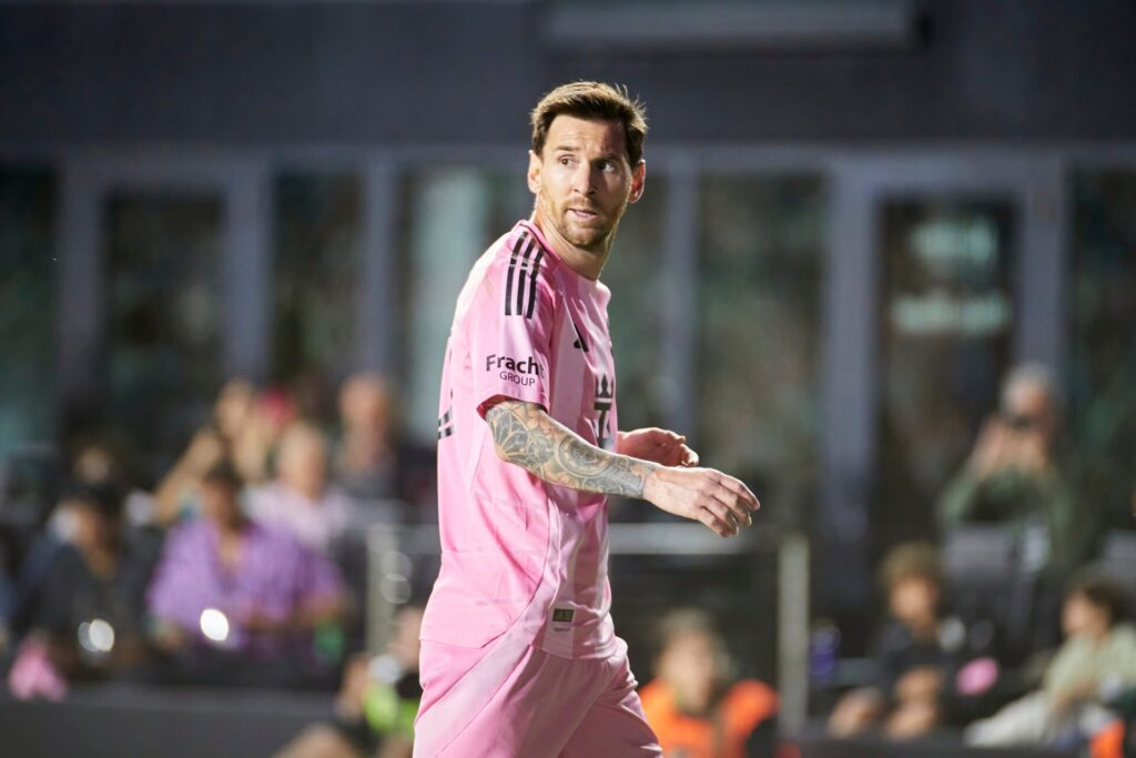 Leo Messi playing for Inter Miami
