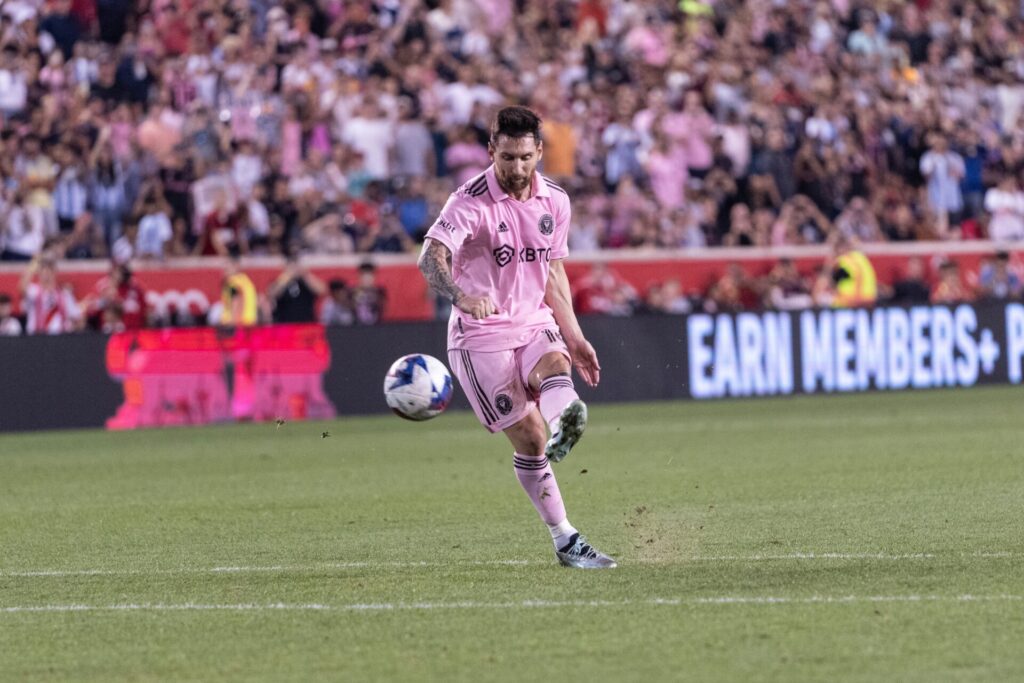 Leo Messi playing for Inter Miami