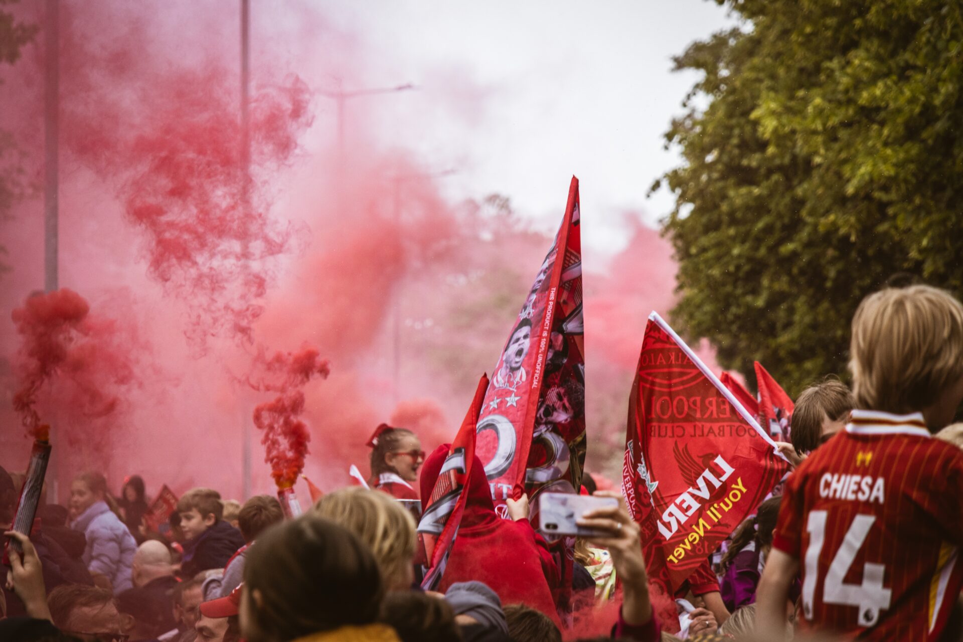 Liverpool fans celebrate the 24/25 Premier League title 