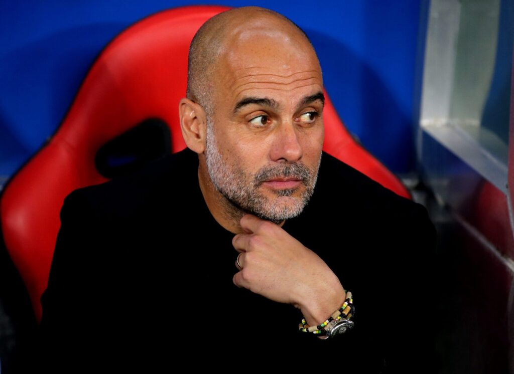 Manchester City head coach Pep Guardiola