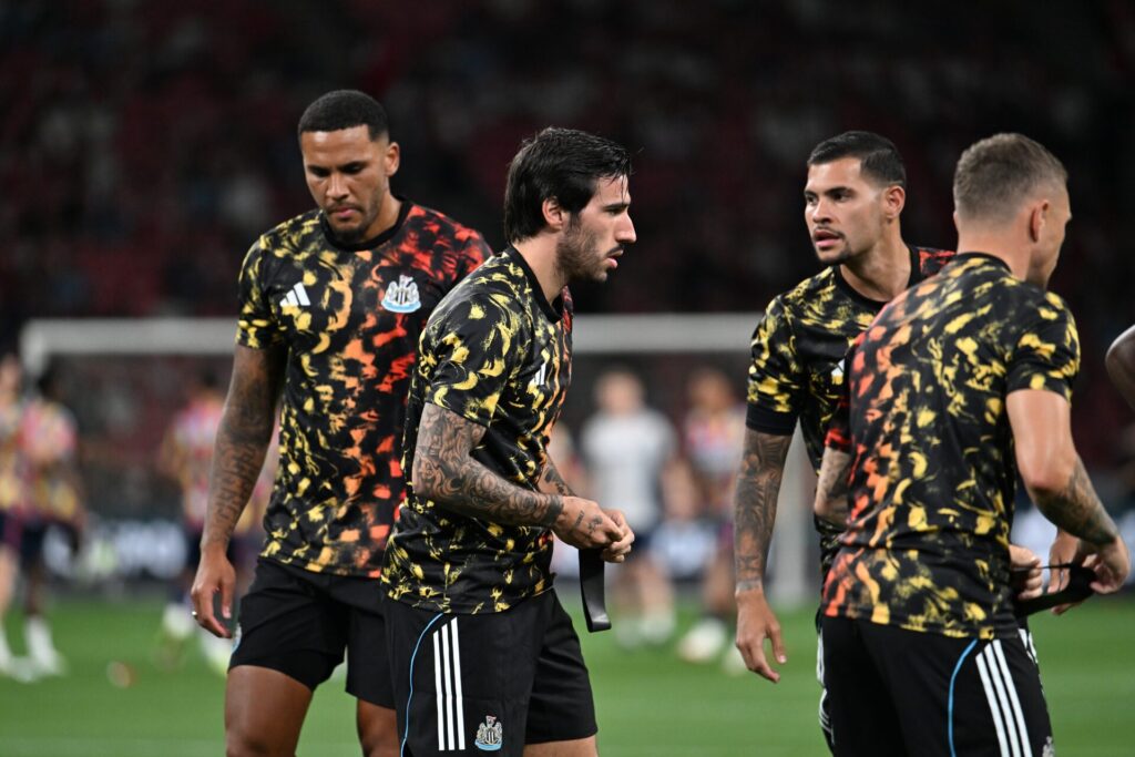 Sandro Tonali and Bruno Guimarães