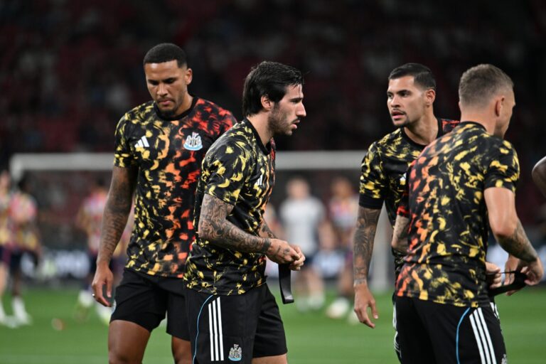 Sandro Tonali and Bruno Guimarães
