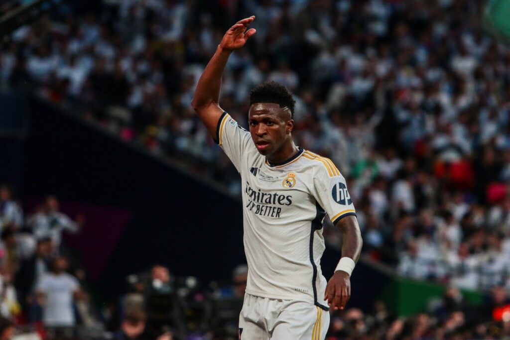Vinicius Junior playing for Real Madrid