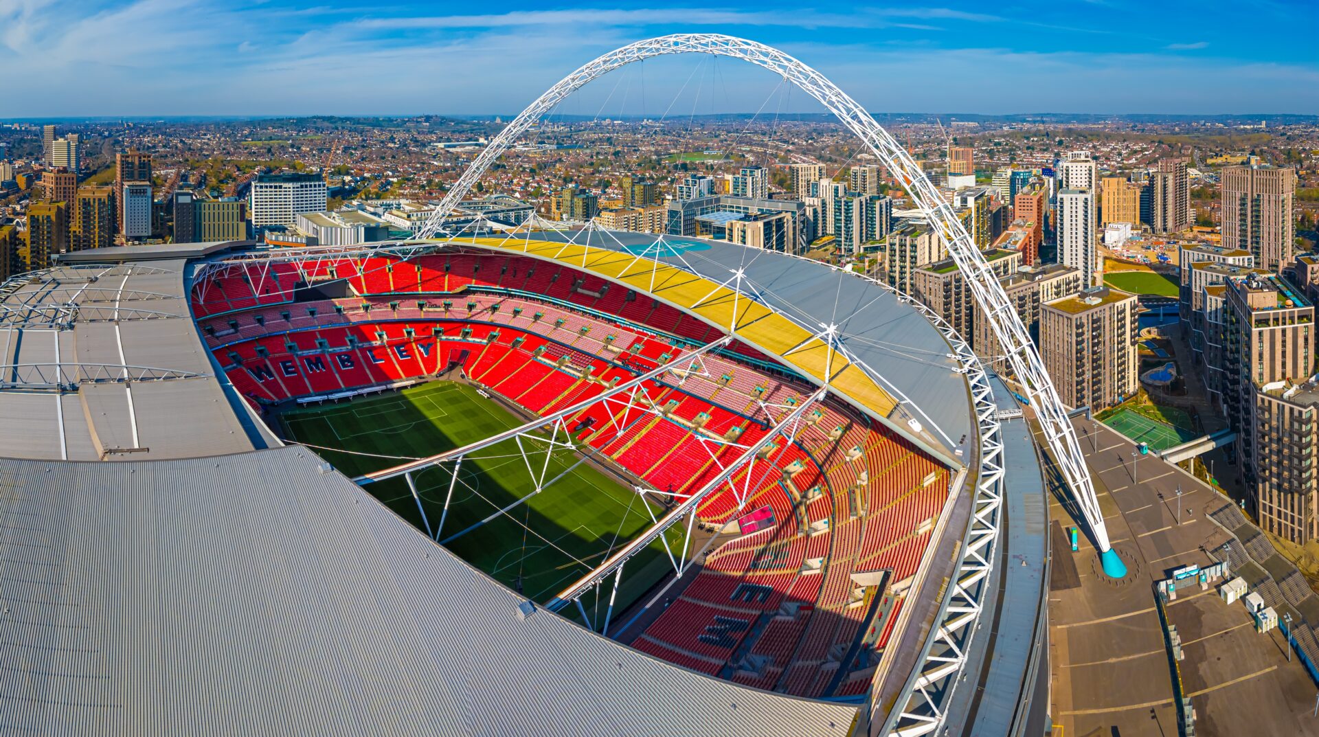 Wembley Stadium from above