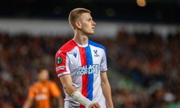 Adam Wharton playing for Crystal Palace