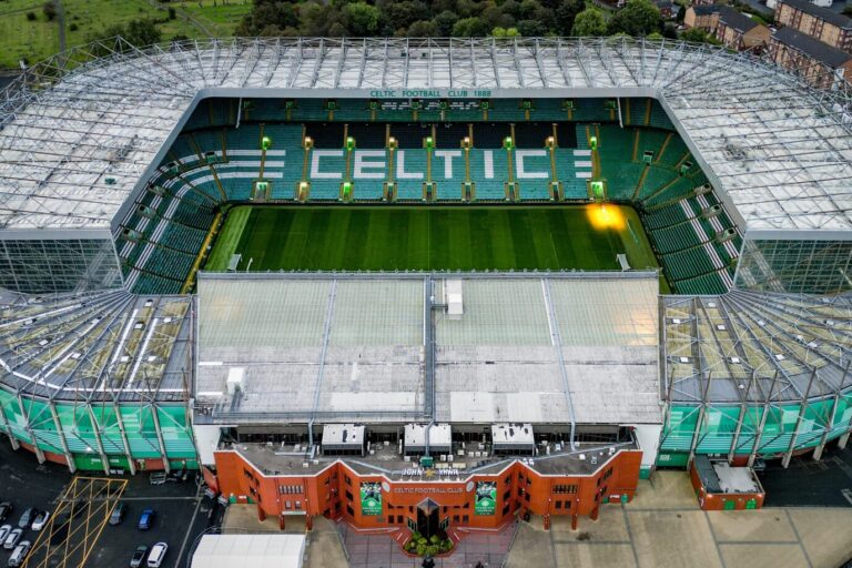 Aerial view of Celtic Park