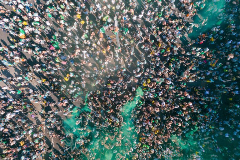 Celtic fans celebrate the Scottish Premiership title win