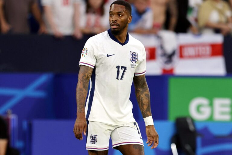 Ivan Toney playing for England