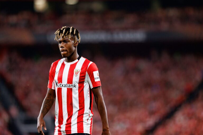 Nico Williams playing for Athletic Club