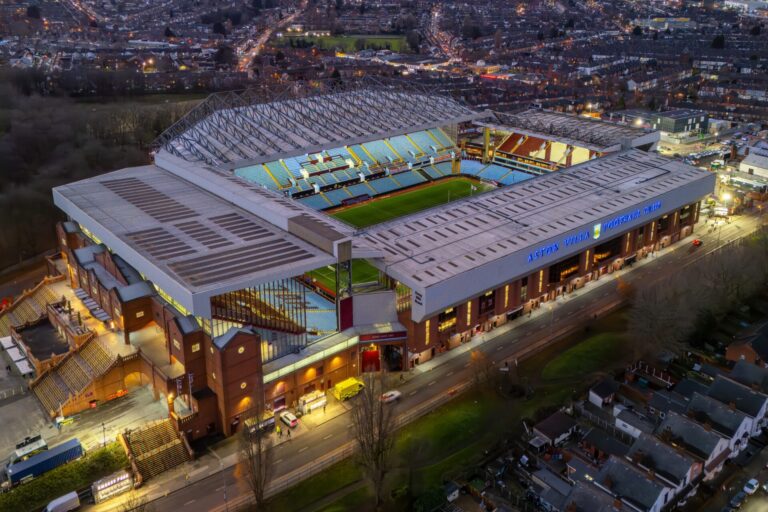 Aston Villa stadium Villa Park from above